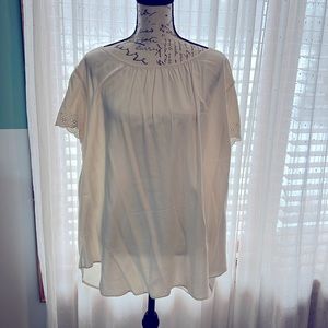 Romantic creamy colored blouse